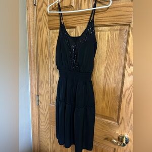 Elegant Black Sequin Dress